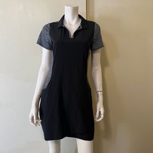 Adidas Black and Gray Mini Dress